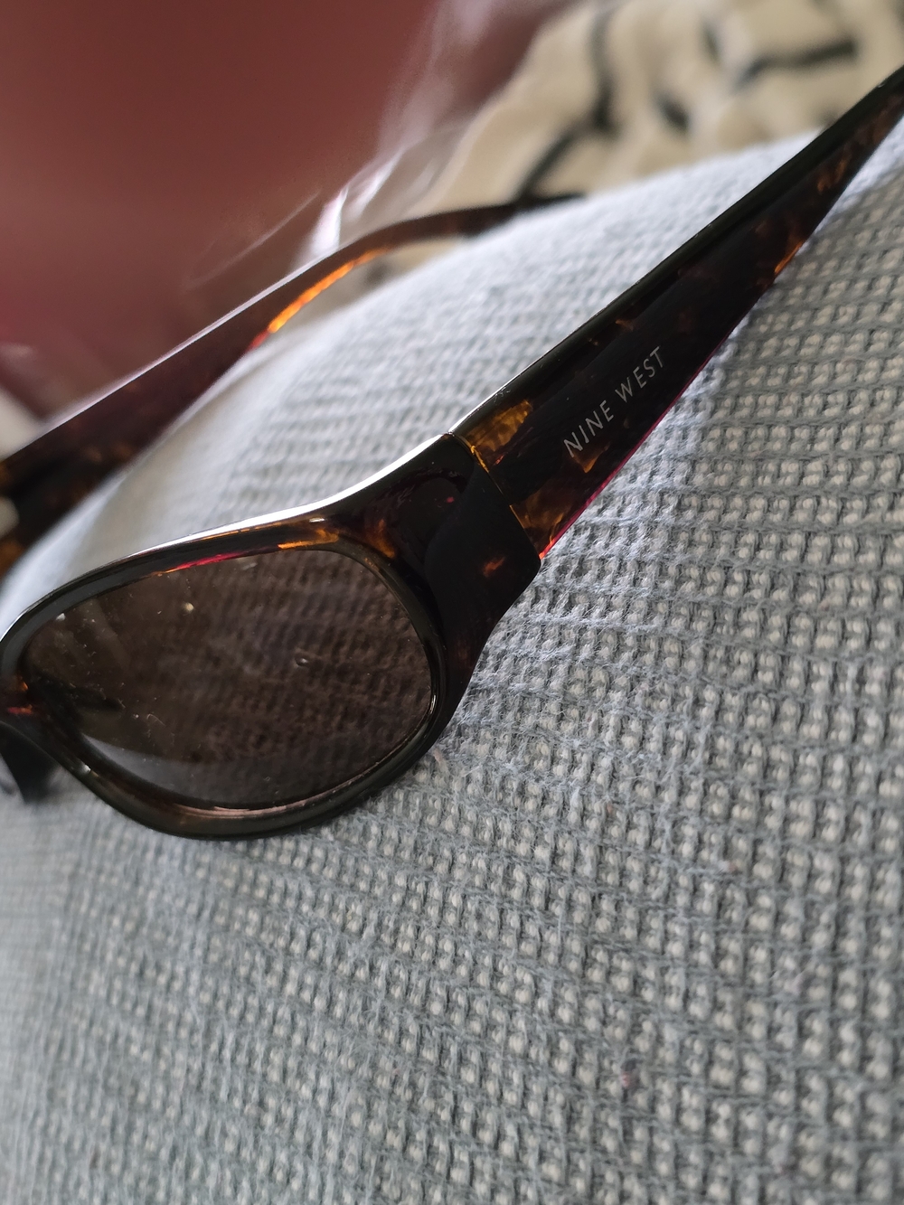 Nine West Tortoiseshell Frame Sunglasses - Dark Brown Lenses